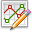 Edit, write, line, graph, writing, chart Gainsboro icon