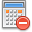 remove, delete, Calc, calculator, Del, calculation Gray icon