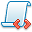 red, script, Code Lavender icon