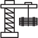 lifter, buildings, Gearing, Working, Sheave, Crane, Constructions Black icon