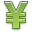 Cash, Money, coin, yen, Currency YellowGreen icon