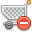 commerce, shopping cart, remove, buy, shopping, Del, delete, Cart DarkGray icon