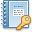 report, password, Key LightBlue icon