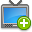 Tv, Add, television, plus DimGray icon