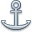 sailing, Anchor, Link Black icon