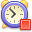stop, cancel, no, Alarm, alarm clock, history, time, Clock MediumPurple icon