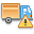 exclamation, Error, warning, Lorry, wrong, Alert Black icon