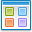 Application, view, tile DarkCyan icon