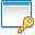 Key, password, Application Black icon