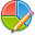 writing, Edit, graph, chart, write, pie Icon