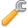 Wrench, Orange Icon