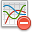 Del, graph, curve, delete, remove, chart Gainsboro icon