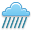 weather, Rain, climate Black icon