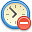 history, time, Del, remove, delete Black icon