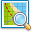 magnify, Map YellowGreen icon