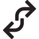 Arrows, directional, Curve Arrow, Orientation, Direction Black icon