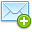 Email, Letter, Add, plus, envelop, Message, mail Icon