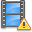 wrong, Alert, warning, movie, film, exclamation, Error, video Icon