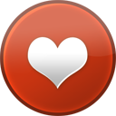 valentine, love, Heart Firebrick icon