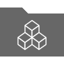 cube, stack Black icon