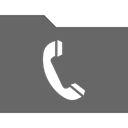 telephone, Tel, phone Black icon