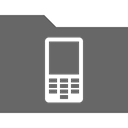 Cell phone Black icon