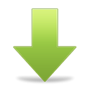 Decrease, Descend, download, fall, descending, Down, Arrow Black icon