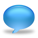 Comment, talk, Chat, speak CornflowerBlue icon