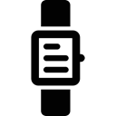 time, wristwatch, Text Lines, timer, Clock Black icon