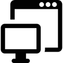 internet, technology, Browsers, Tv Monitor, Computer Screen, Tv Screen, Computer Monitor Black icon
