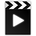 movie, Clapperboard, play, video, film Black icon