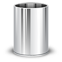 Blank, trash can, Empty DarkGray icon