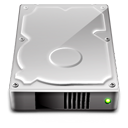 hard drive Silver icon