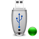 usb pendrive, mount LightGray icon