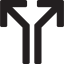 highway, left arrow, Arrows, right arrow, Direction, Orientation, directional Black icon