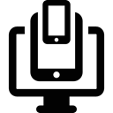 Computer Screen, cellphone, technology, mobile phone, Computer Monitor, ipad Black icon