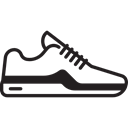 Feet, runner, footwear, Sportive, shoes, fashion Black icon