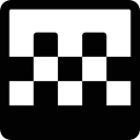 Squares, geometry, geometric, shapes, chess Black icon