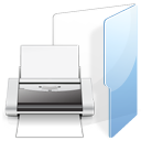 Folder, printer, Print WhiteSmoke icon