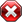 no, cancel, stop Maroon icon