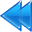 left arrow DodgerBlue icon