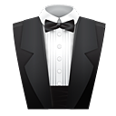 smoking, butler, butterfly, Assistant DarkSlateGray icon