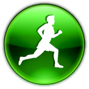 Clicknrun, sport DarkGreen icon