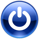 turn off, Power off, shutdown MidnightBlue icon