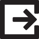 Arrows, square, Orientation, directional, right arrow, Direction Black icon