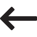 Arrows, Directions, directional, Entrance, Exit, left arrow Black icon