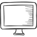 Televisions, Tv Screen, technology, Tv Monitor, Computer Screen, Computer Monitor Black icon