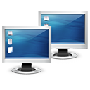 Display, monitor, screen, Computer, multiple DarkSlateBlue icon