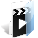 video, Folder Black icon