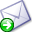 foward, Message, Email, Letter, mail, envelop Black icon